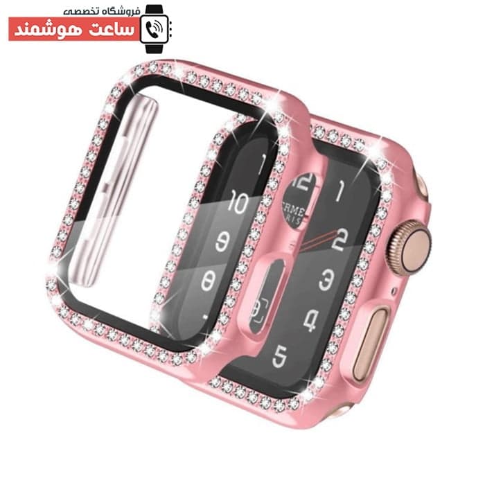 قاب محافظ نگین دار اپل واچ کد 350 — تصویر ۲