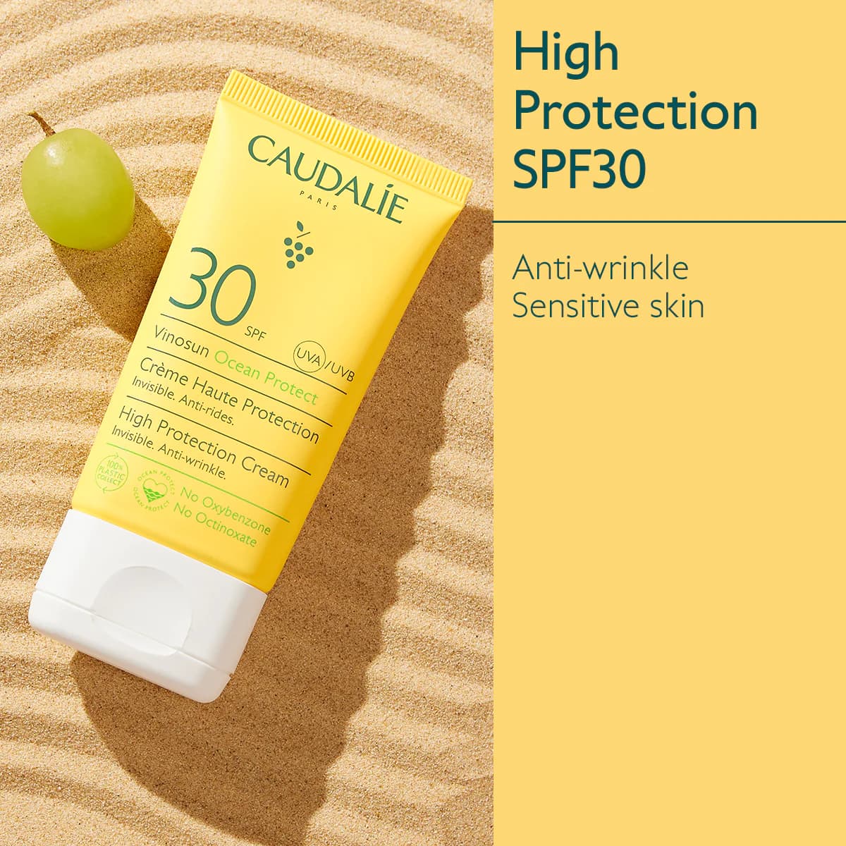 کرم ضد آفتاب کدلی بی رنگ Caudalie Vinosun Protect — تصویر ۳