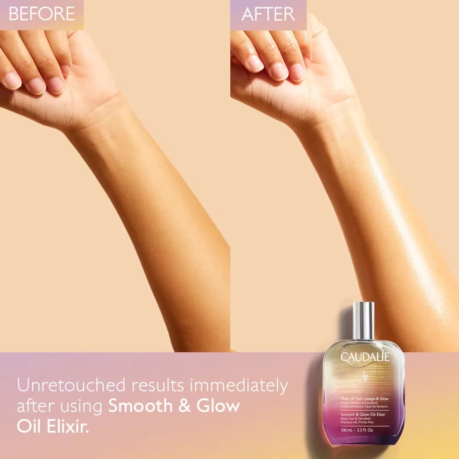 روغن مو کدلی صاف کننده و ضد وز Caudalie Smooth & Glow — تصویر ۵