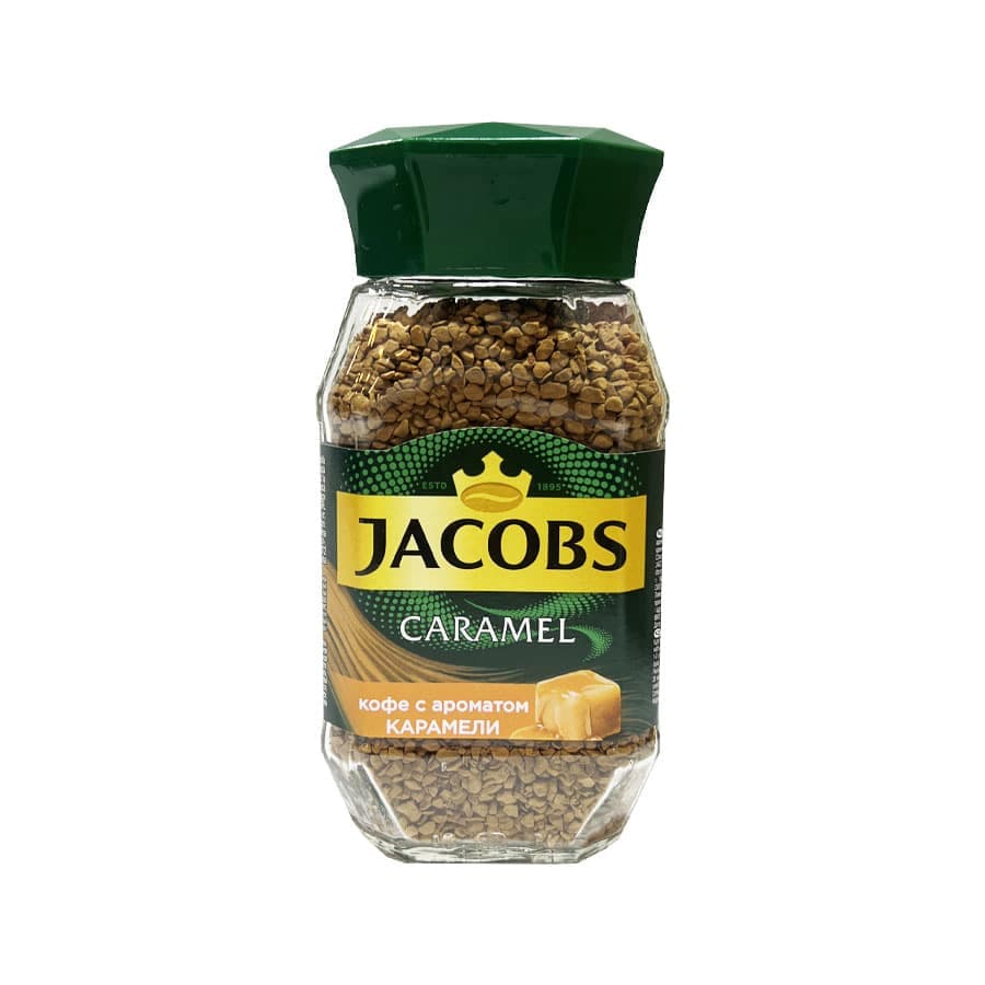 قهوه فوری JACOBS جاکوبز با طعم کارامل وزن 95 گرم