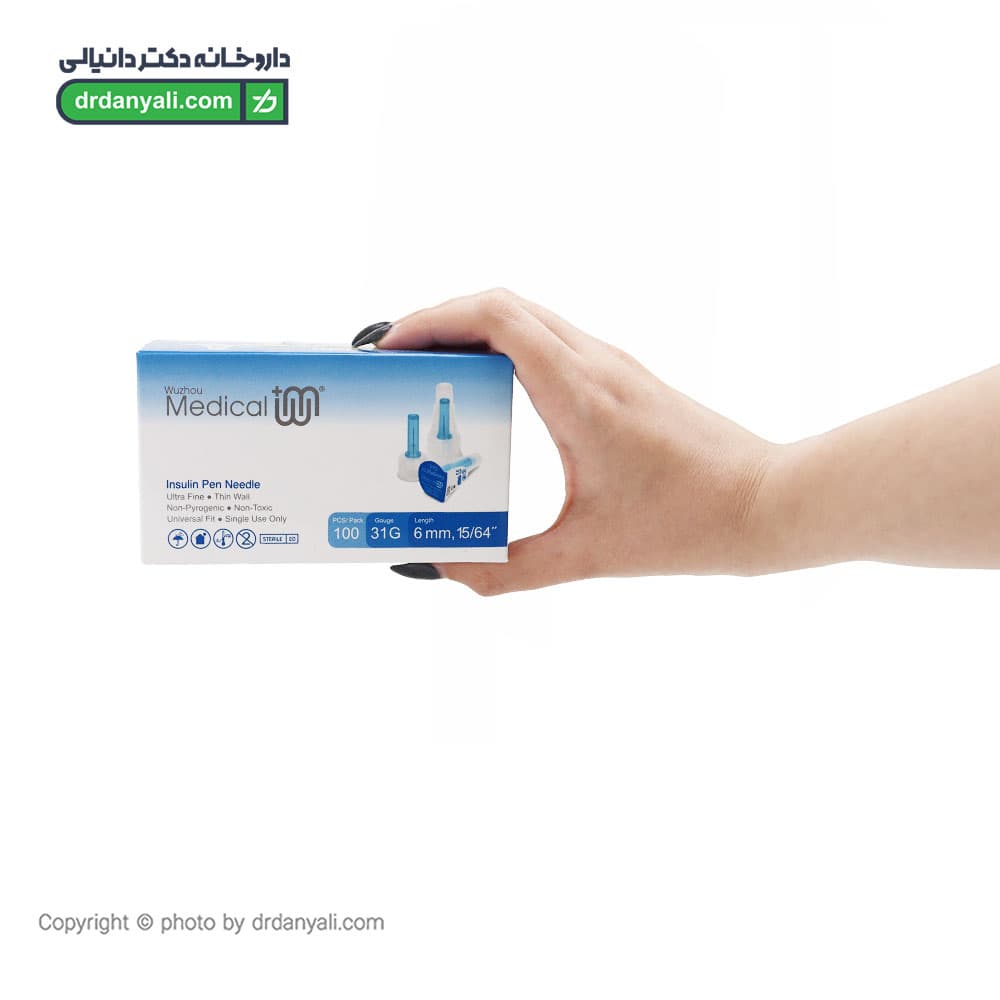 سر سوزن قلم انسولین ۶ میلی متر مدیکال 100 عدد — تصویر ۲