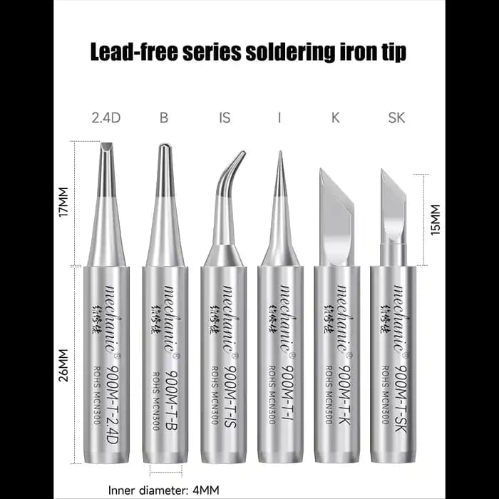 نوک هویه سرکج مکانیک مدل MECHANIC Lead-Free 900M-T-IS — تصویر ۳
