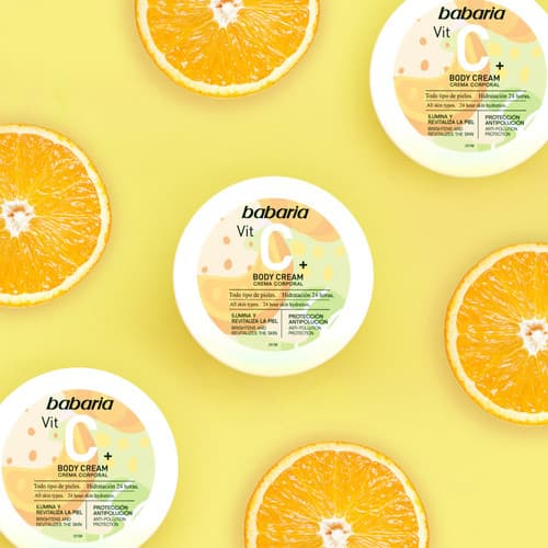 کرم بدن ویتامین سی باباریا روشن کننده Babaria Vitamin C — تصویر ۲