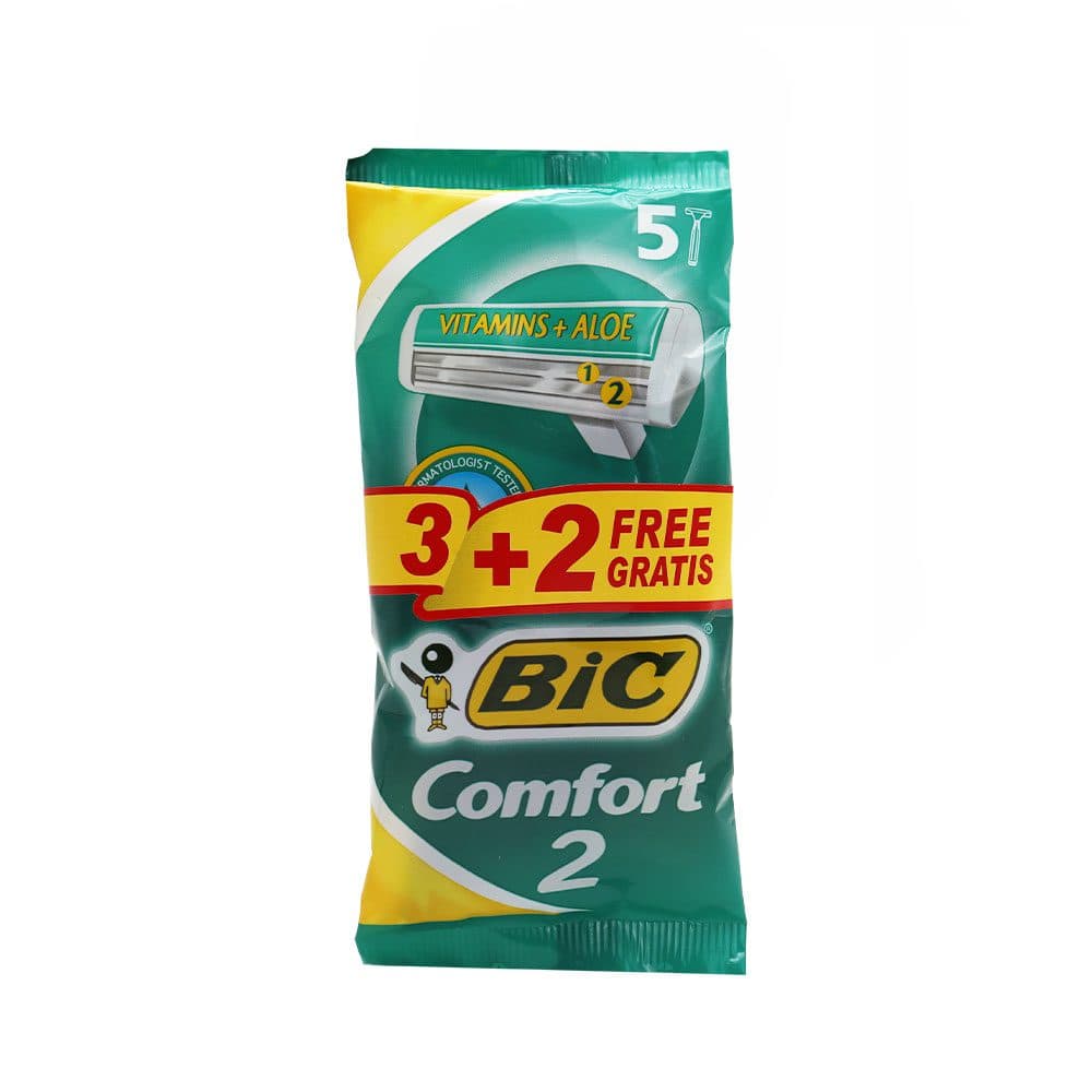 ژیلت دو لبه کامفورت بیک 3+2 عدد
