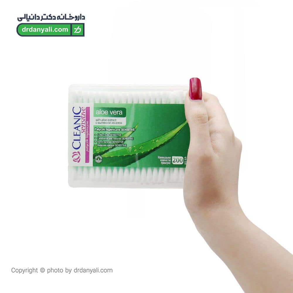 گوش پاک کن حساس کلینیک (آلوئه ورا) 200 عددی — تصویر ۲