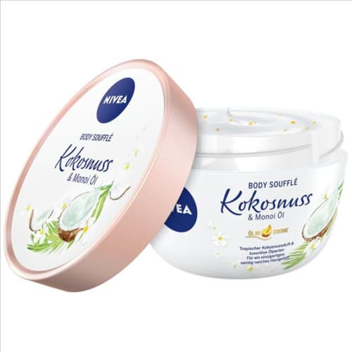 سوفله بدن نیوآ Nivea مدل Coconut And Monoi Oil آبرسان حجم 200 میل — تصویر ۲