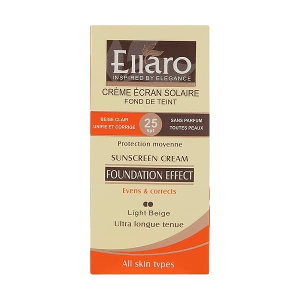 ضد آفتاب الارو بژ روشن Ellaro Light Beige Spf 25 — تصویر ۲
