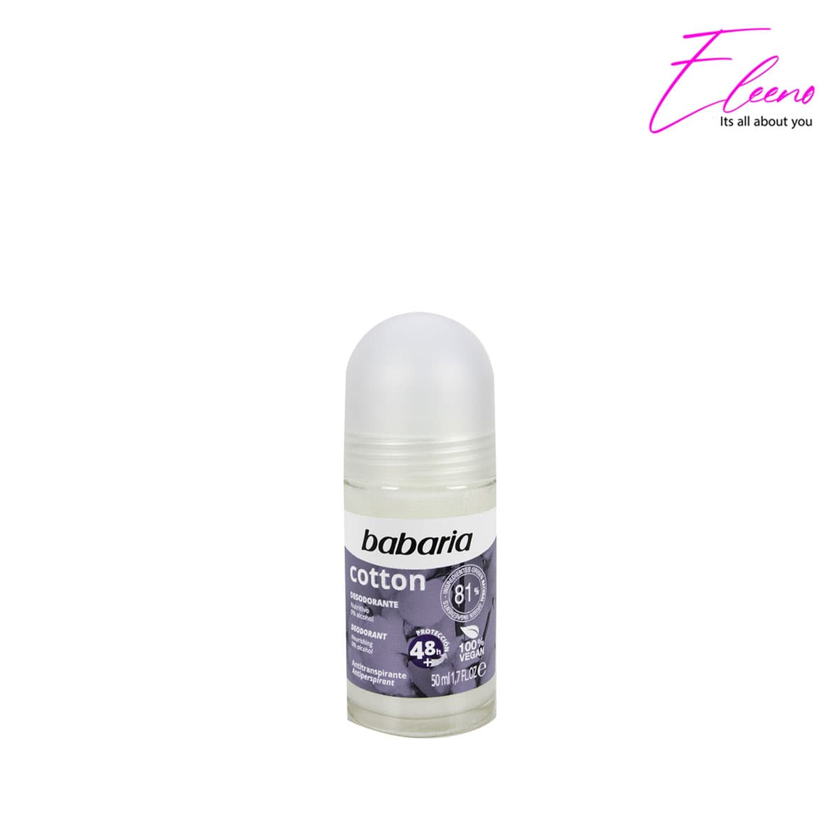 مام رول ضد تعریق باباریا حاوی کتان پنبه Babaria Cotton