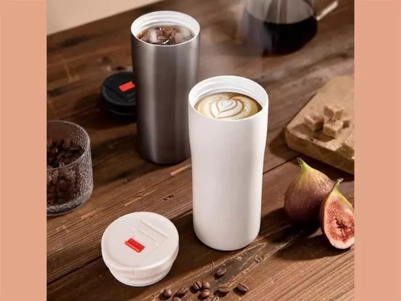 ماگ مسافرتی شیائومی Xiaomi Funjia Portable leak-proof coffee cup 480ml (اورجینال پلمپ ارسال فوری) — تصویر ۷