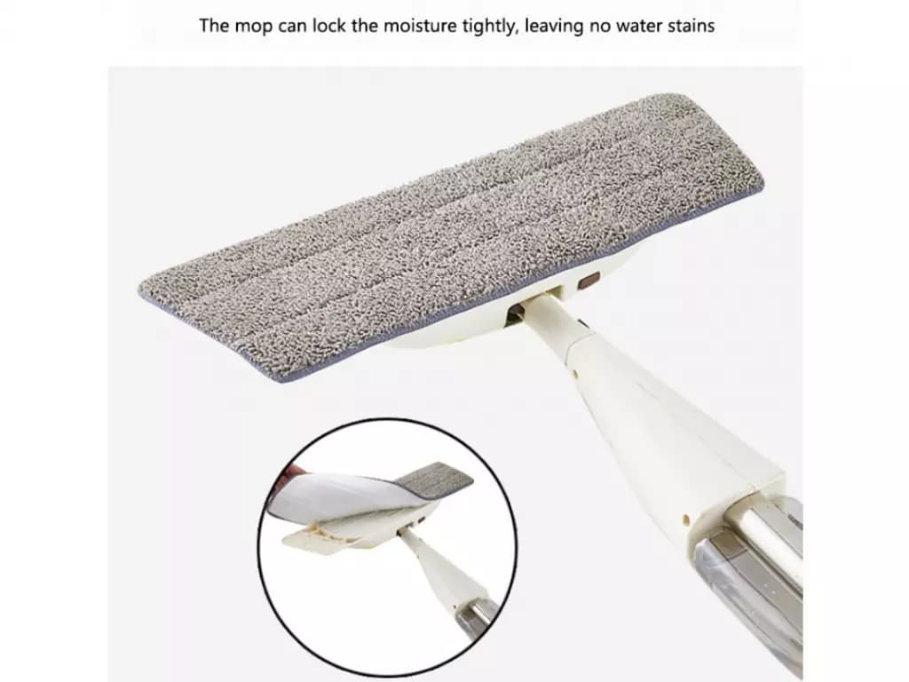 جارو دستی و تی اسپری دار شیائومی Xiaomi Zolele 1012 Water Spray Mop Handheld Sweeper (اورجینال پلمپ ارسال فوری) — تصویر ۳