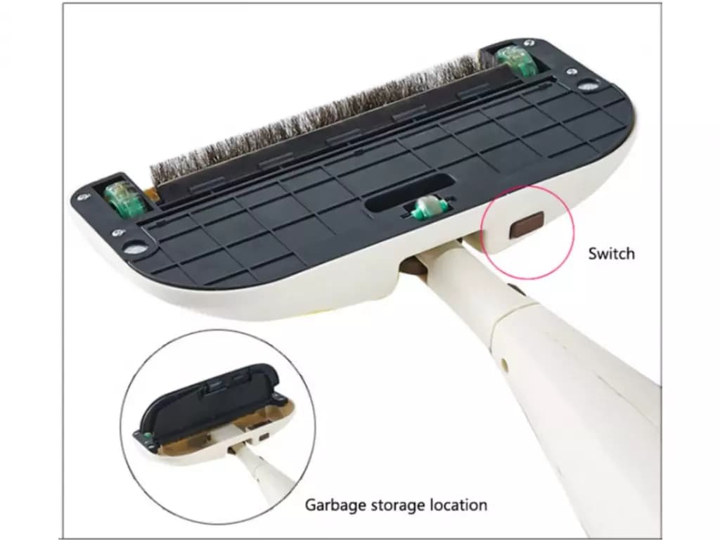 جارو دستی و تی اسپری دار شیائومی Xiaomi Zolele 1012 Water Spray Mop Handheld Sweeper (اورجینال پلمپ ارسال فوری) — تصویر ۴