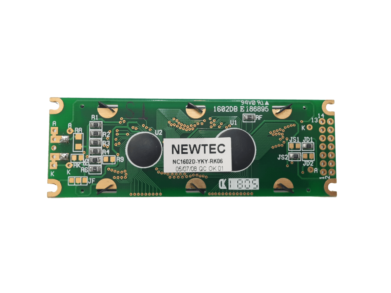 LCD کاراکتری 16*2 بک لایت سبز NEWTEC — تصویر ۲