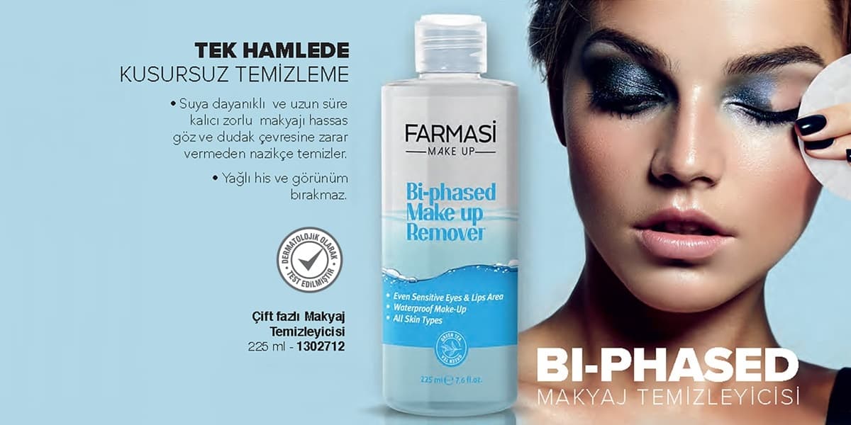 دو فاز پاک کننده آرایش فارماسی چشم و لب Farmasi Make Up — تصویر ۲