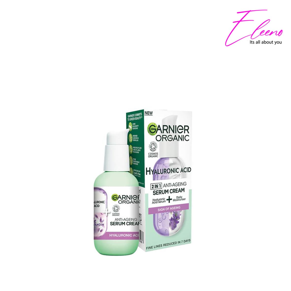 کرم ضد پیری گارنیر حاوی هیالورونیک اسید Garnier Serum