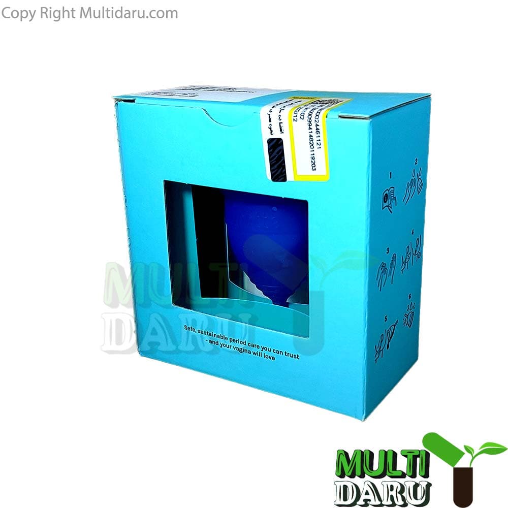 کاپ قاعدگی لونت سایز 1 رنگ آبی — تصویر ۲