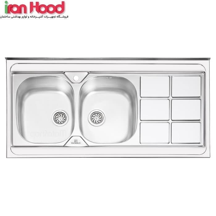 سینک پرنیان استیل Ps 1124 روکار — تصویر ۲