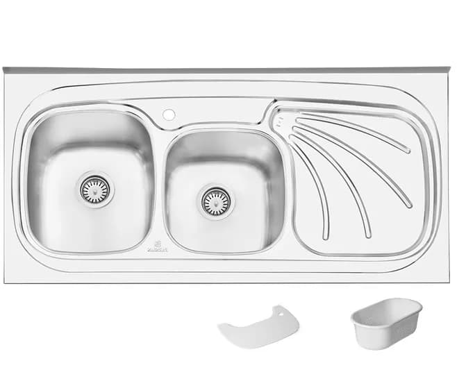 سینک پرنیان استیل Ps 1107 روکار — تصویر ۶