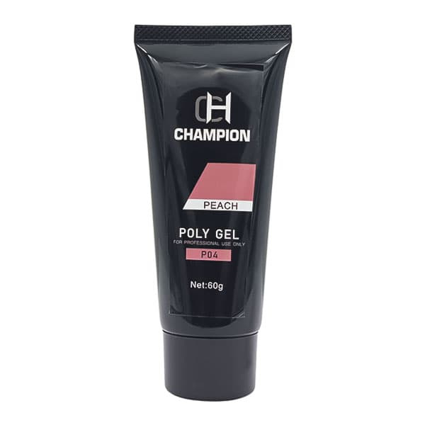 پلی ژل کاشت ناخن چمپیون Champion | رنگ هلویی Peach | حجم 60 گرم