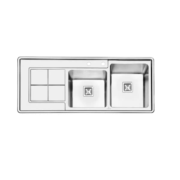 سینک پرنیان استیل Ps 1213 توکار — تصویر ۶