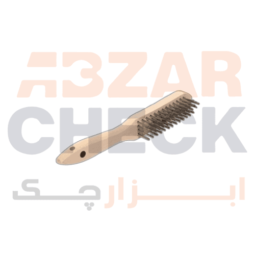 فرچه سیمی دسته چوبی 6 رج