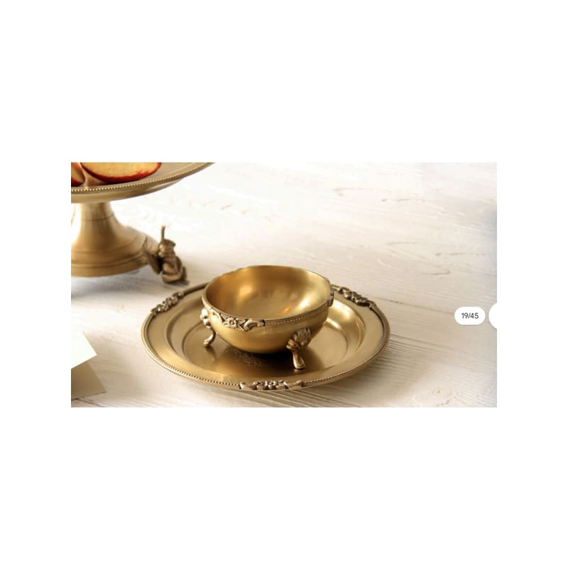 پیاله پیش دستی برنجی گلریز 7937 — تصویر ۲