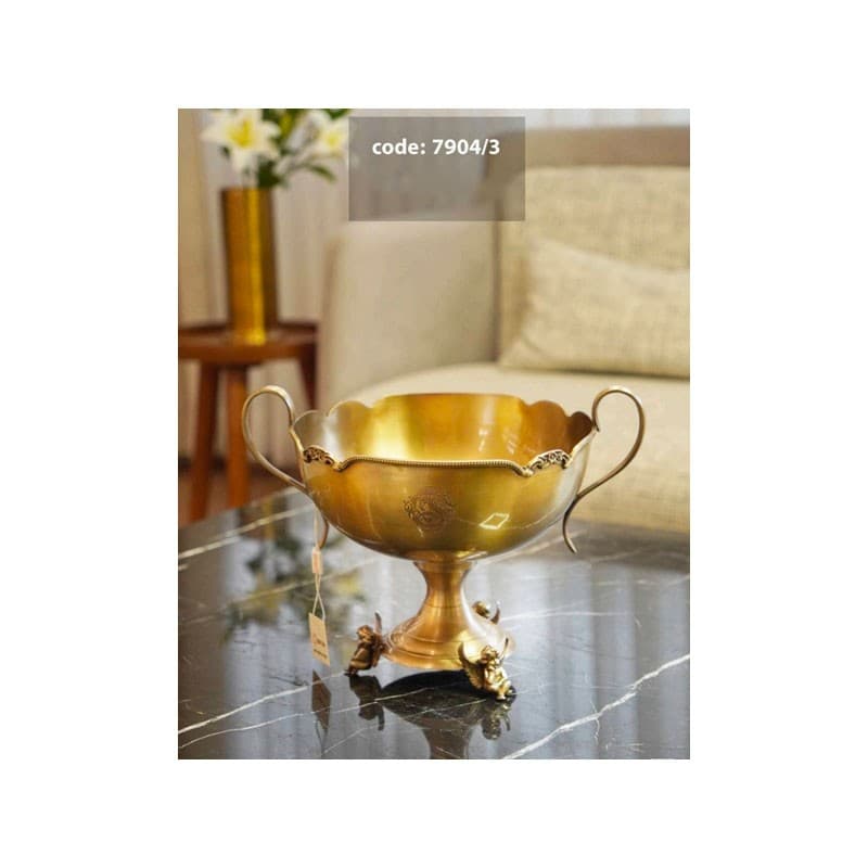 میوه خوری پایه فرشته برنجی 7904