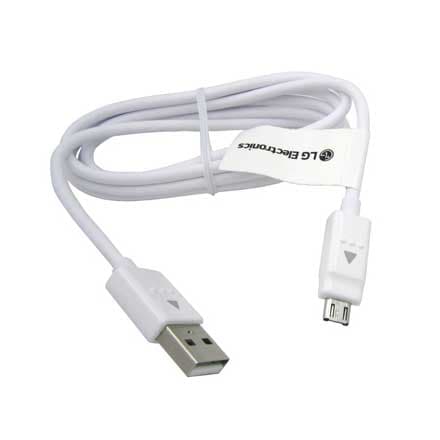 کابل شارژ و شارژر اصلی ال جی LG Micro USB Cable — تصویر ۲