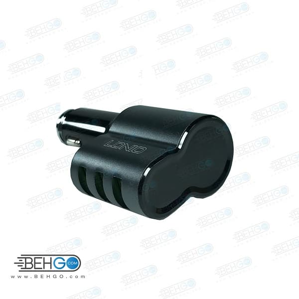 شارژر فندکی فست شارژ الدینیو مدل C408 توان 21 وات همراه با کابل تایپ سی