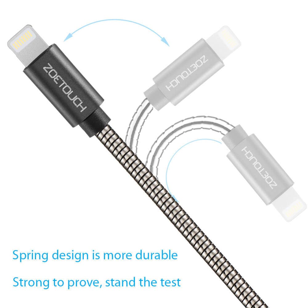 کابل تبدیل USB به لایتنینگ مدل Zoetouch USB to Lightening Cable — تصویر ۵