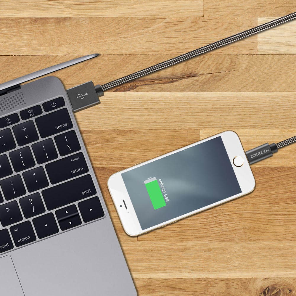 کابل تبدیل USB به لایتنینگ مدل Zoetouch USB to Lightening Cable — تصویر ۲