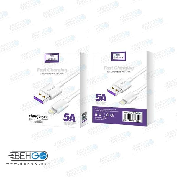 کابل تبدیل USB به USB-C ارلدام مدل EC-080C طول 1 متر