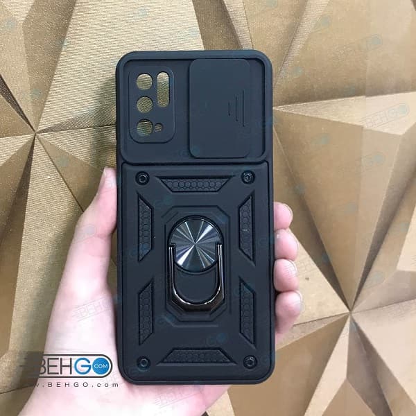 قاب گوشی شیائومی Poco M3 Pro/Redmi Note 10 5G قاب گارد محافظ بتمن کشویی کاور Xiaomi Poco M3 Pro/Redmi Note 10 5G — تصویر ۳