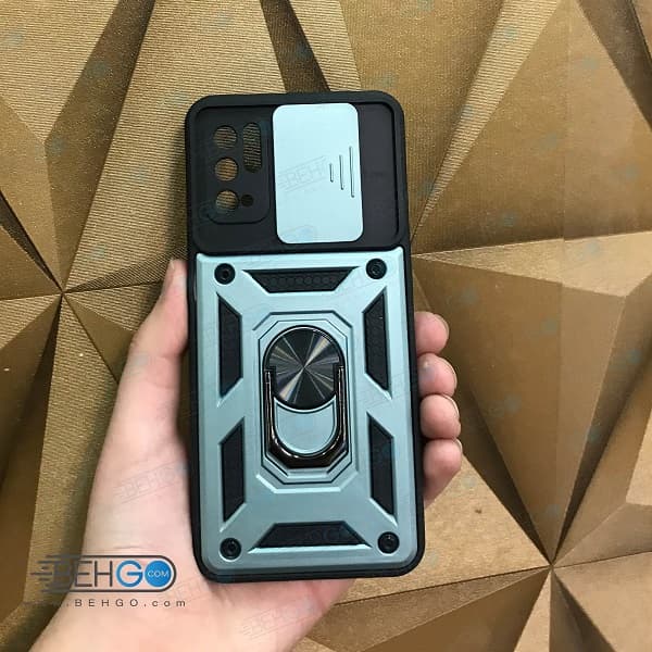 قاب گوشی شیائومی Poco M3 Pro/Redmi Note 10 5G قاب گارد محافظ بتمن کشویی کاور Xiaomi Poco M3 Pro/Redmi Note 10 5G — تصویر ۲