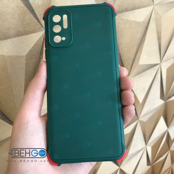 قاب گوشی شیائومی پوکو M3 Pro و ردمی نوت 10 5G کاور ژله ای دکمه رنگی با محافظ لنز دوربین Xiaomi Poco m3 pro / redmi note 10 5G — تصویر ۶