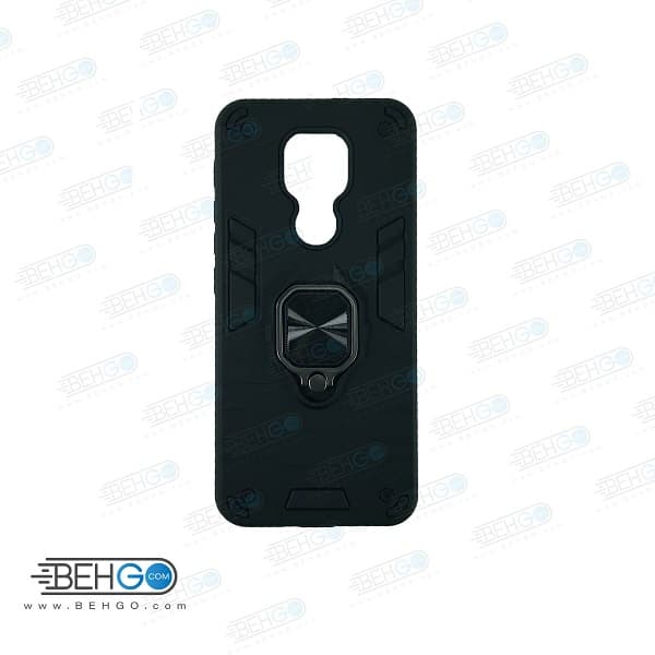 قاب گوشی موتورولا جی 9 پلی گارد محافظ ضد ضربه هلدر قاب Motorola G9 Play پاپ سوکت دار مدل بتمن ارمور اصلی