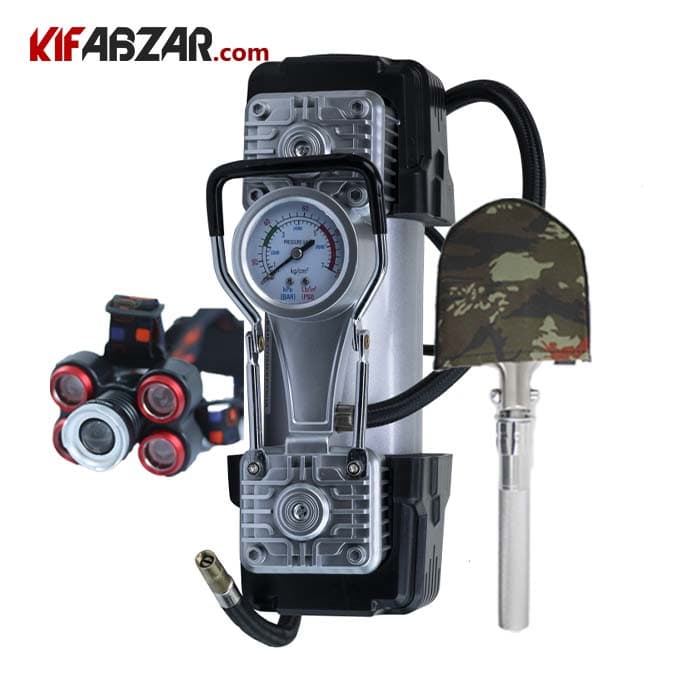 کمپرسورباد فندکی رویال +هدلایت+بیل آفرود
