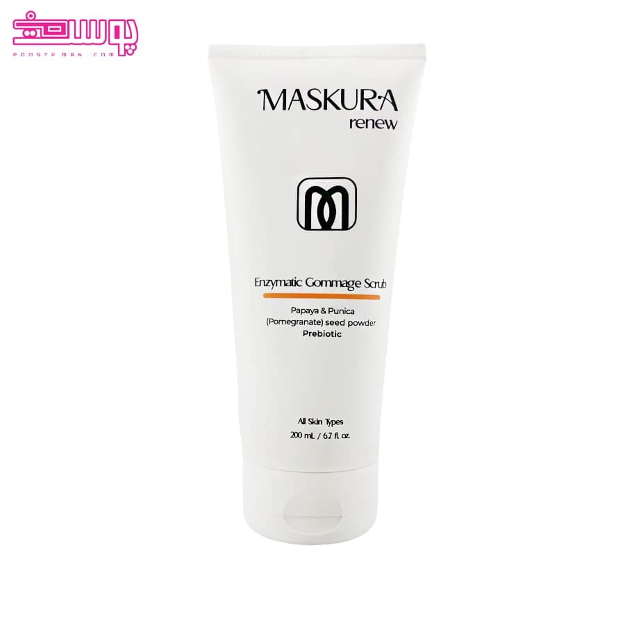 کرم اسکراب صورت ماسکورا رنیو حجم 200ml