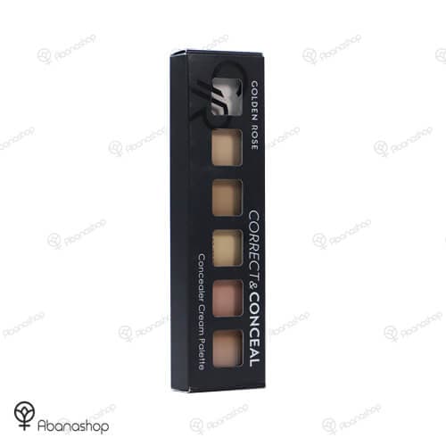 پالت کانتور کرمی گلدن رز | Golden rose concealer cream palette