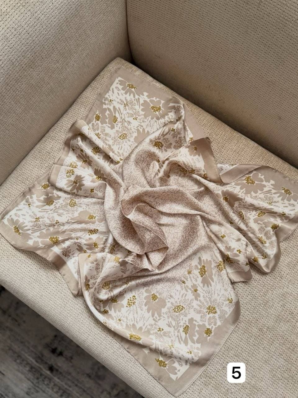 مینی اسکارف ساتن وارداتی دیانا کد ۴۰۰ — تصویر ۶