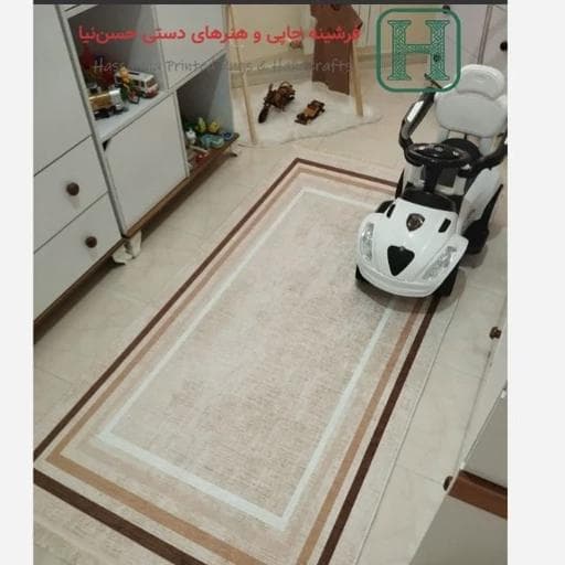 فرش ماشینی چاپی | فرشینه هازان ترک ضد پُرز و حساسیت P167 (پس کرایه) — تصویر ۲