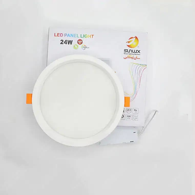 پنل توکار بک لایت گرد 24 وات PBD24R سان لوکس — تصویر ۲