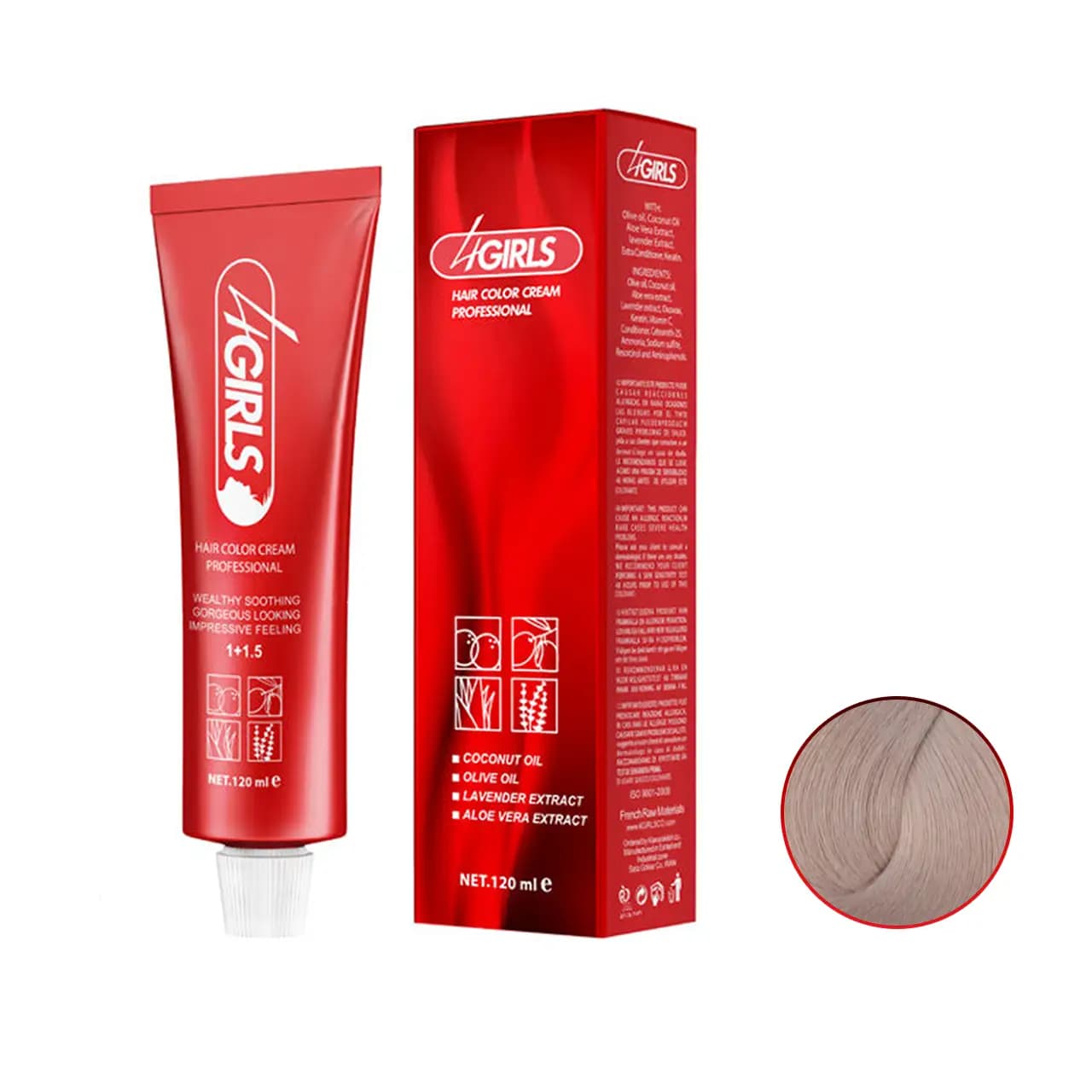 رنگ مو بلوند شنی خیلی روشن فور گرلز سری شنی S9 حجم 120ml
