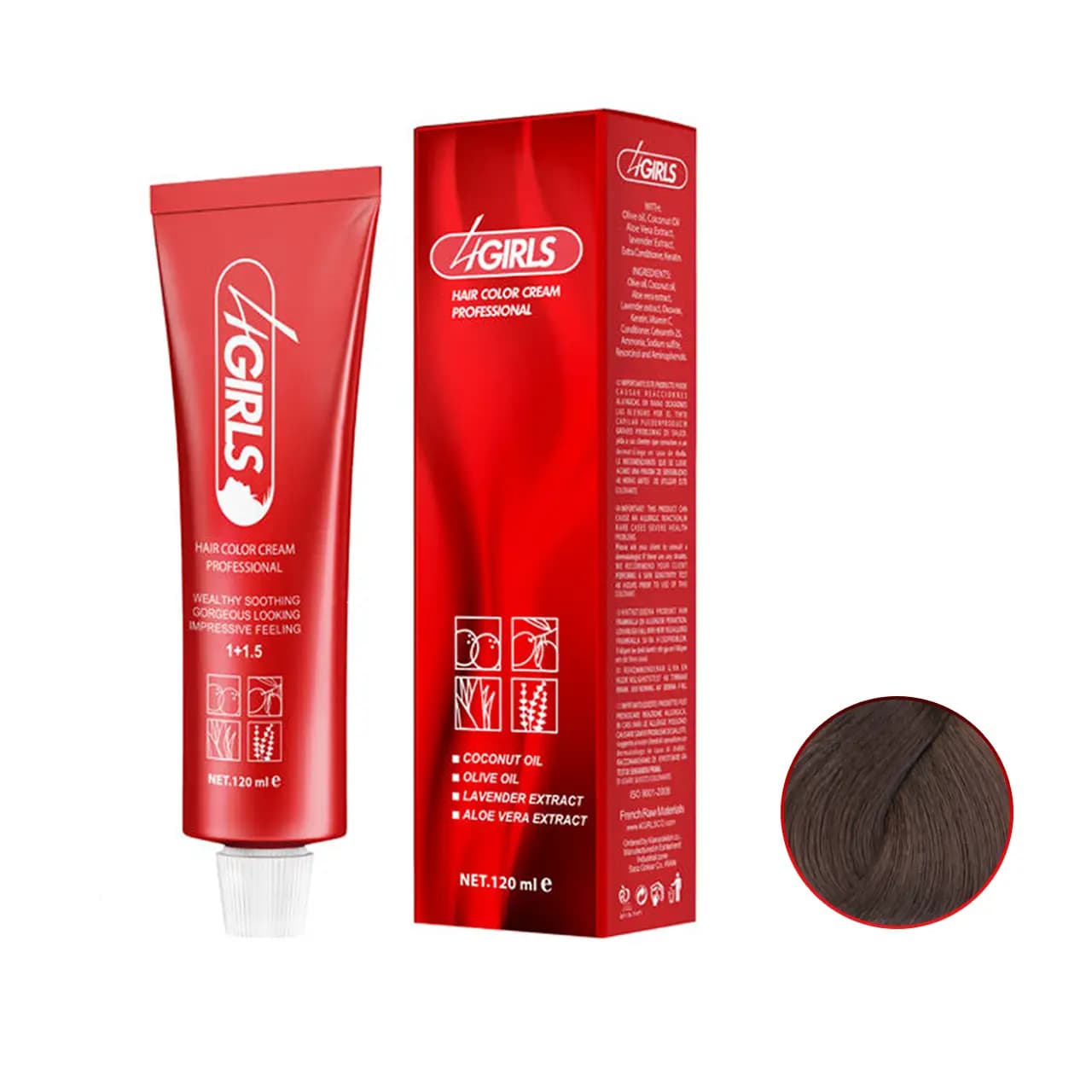 رنگ مو بلوند بژ تیره فور گرلز سری بژ B6 حجم 120ml