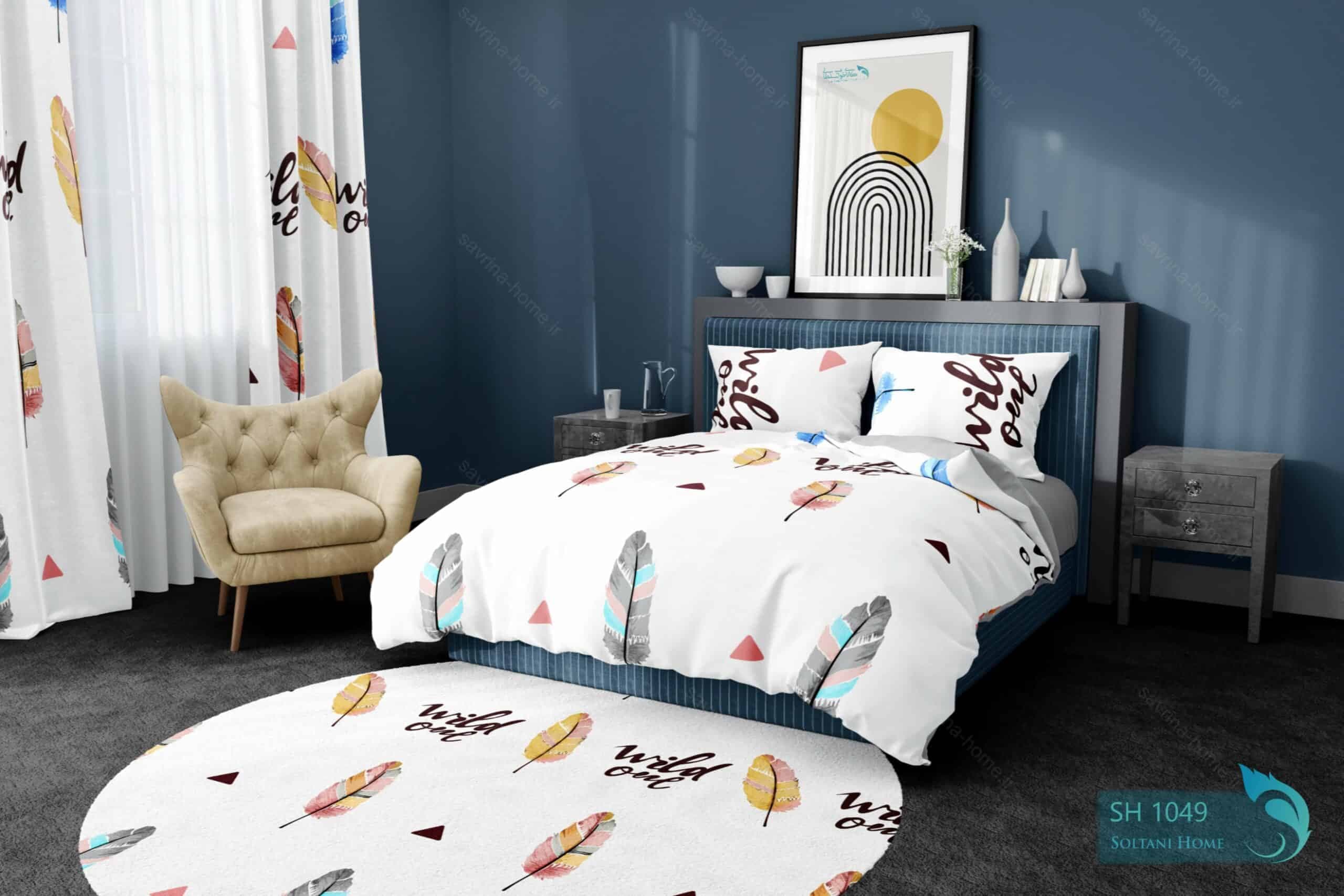 ست روتختی طرح پر رنگی دونفره کد SH1049