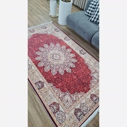 فرش ماشینی چاپی | فرشینه هازان ترک طرح سنتی A174 (پس کرایه) — تصویر ۷