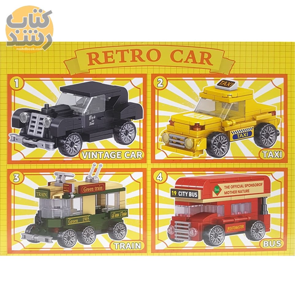 لگو ماشین کلاسیک ZHONG MA مدل CLASSIC RETRO CAR T8024 — تصویر ۸