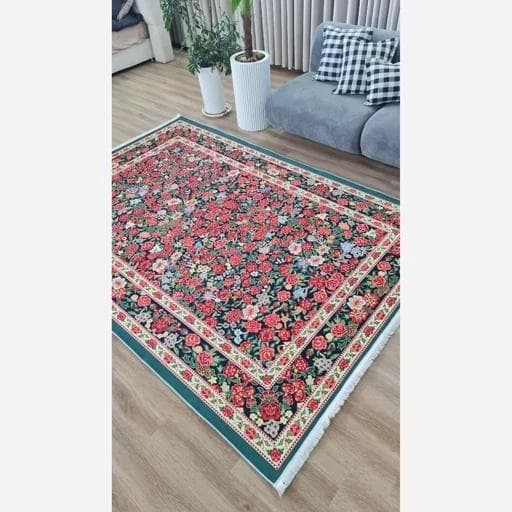 فرش ماشینی چاپی | فرشینه مخمل طرح ابریشمی 02 (پس کرایه) — تصویر ۶