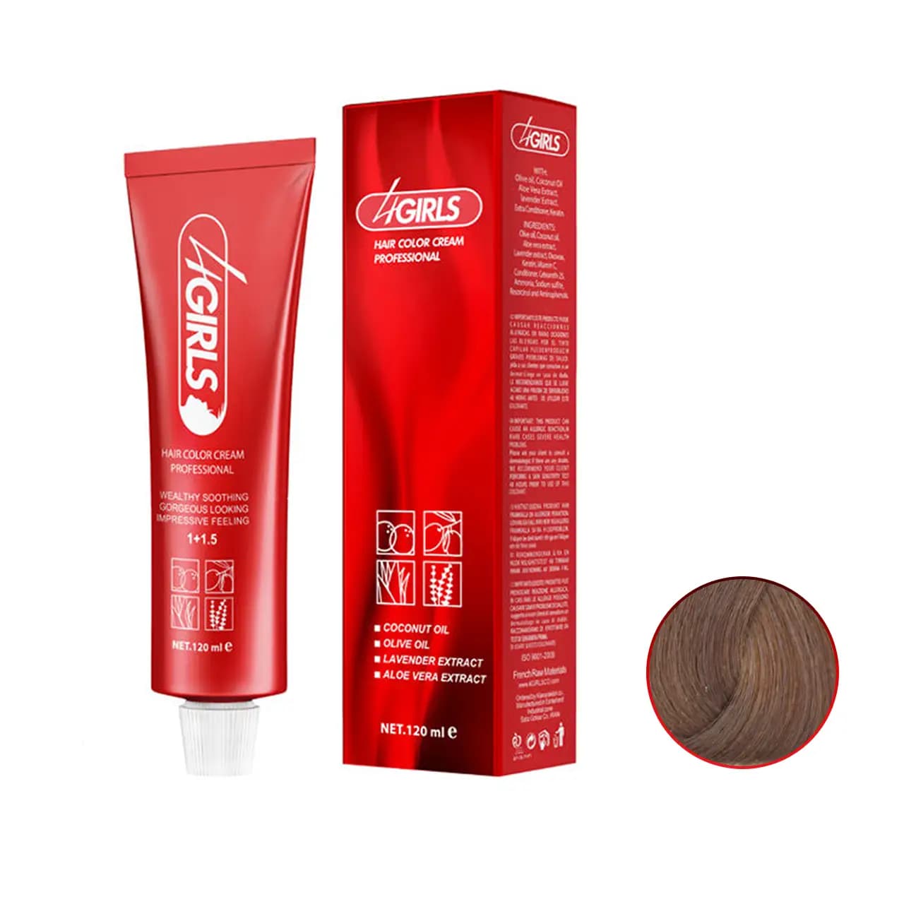 رنگ مو بلوند روشن قوی فور گرلز سری طبیعی قوی شماره 8NI حجم 120ml
