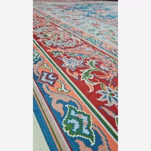 فرش ماشینی چاپی | فرشینه مخمل طرح ابریشمی (پس کرایه) — تصویر ۳