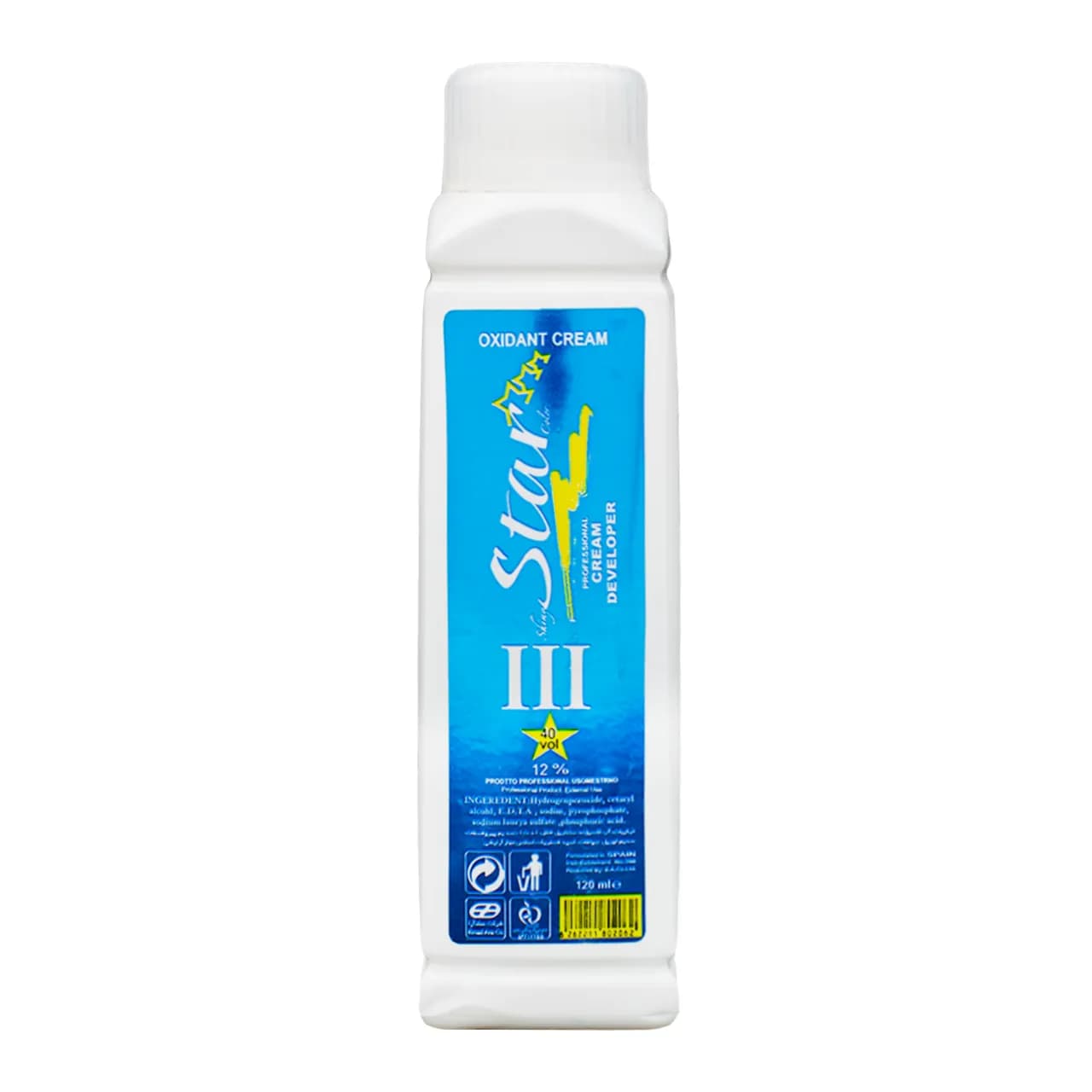 اکسیدان کرمی استار 12 درصدی مدل 40vol حجم 120ml